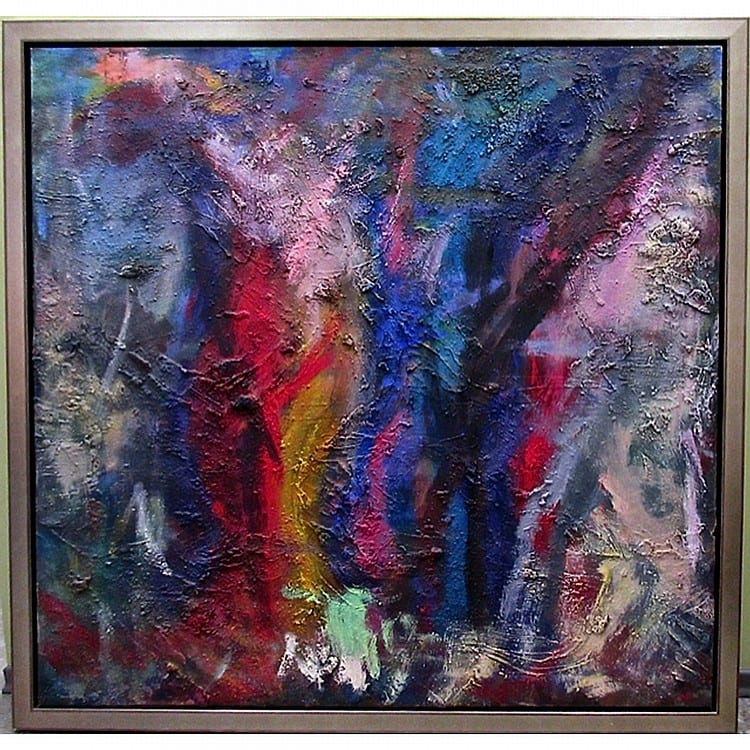 Ronan Walsh comparable auction result: ronan walsh irish canadian 1958 untitled abstract oil on canvas signed lower right 59 x 61 149 9 x 154 9 cm