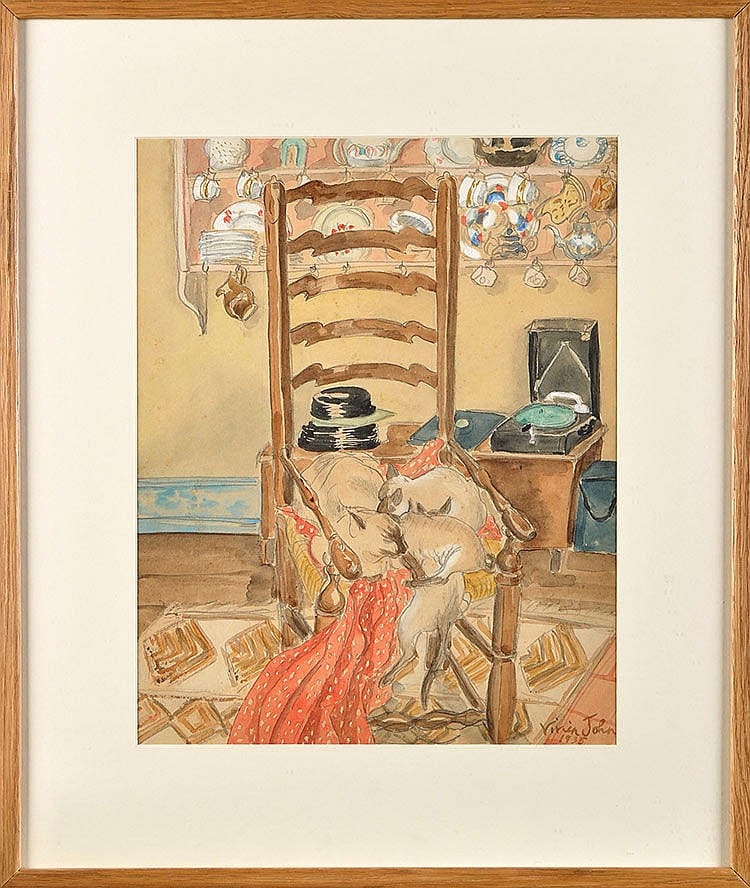 vivien john 1915 1994 cats in the kitchen sig · Anderson-Garland · 2015-03-26 Vivien John comparable auction result: vivien john 1915 1994 cats in the kitchen sig