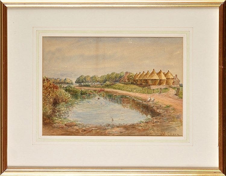 John William Gilroy comparable auction result: john william gilroy 1868 1944 farm at ponteland