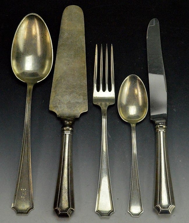 Gorham Sterling Silver Flatware Service sold by Searchlight / Saucon Valley Auctions, lot 469L — auction record photograph