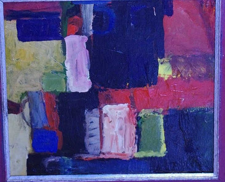 Per Andresen comparable auction result: per andresen 1933 2014 oil on board untitled abstract person signed per upper right framed in red 32 5cm x 36cm