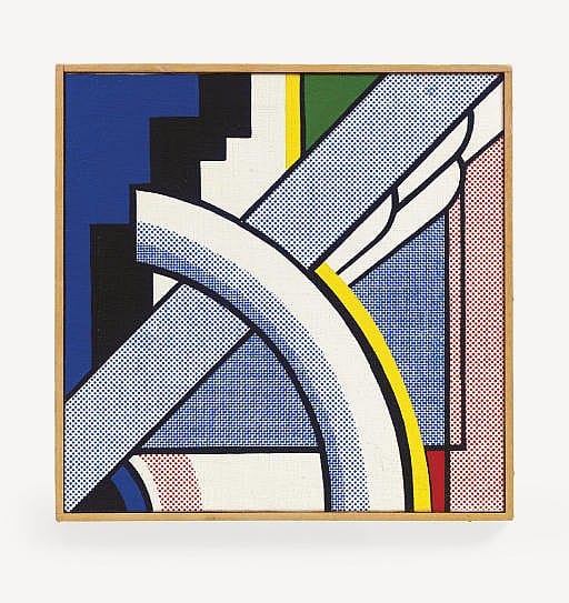 Roy Lichtenstein (Modern Painting with Arc), 1966 sold by Christie's, lot 319 — auction record photograph