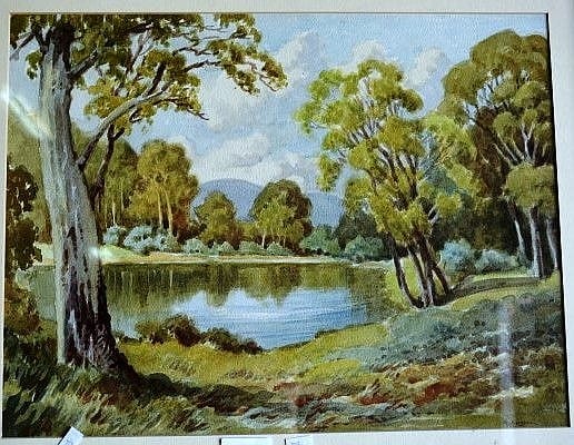 George Ansdell comparable auction result: george ansdell watercolour lake scene