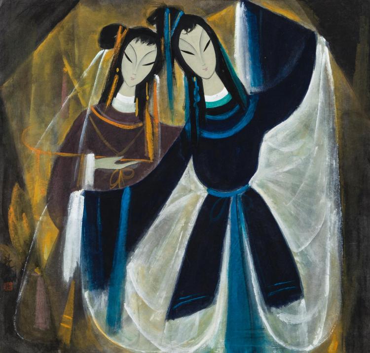 Lin Fengmian (1900-1991) | Dancing Girls comparable sale