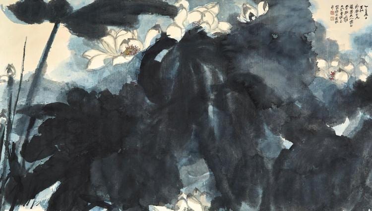 Zhang Daqian (CHANG DAI-CHIEN, 1899-1983) | Blossoming Lotus comparable sale