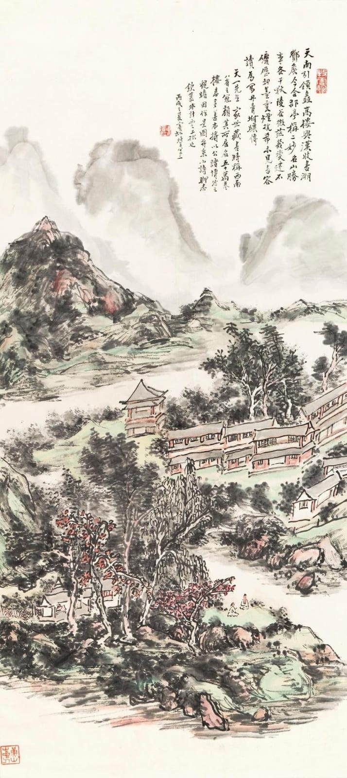 Huang Binhong (1864-1955) | Studio Amid the Mountains comparable sale