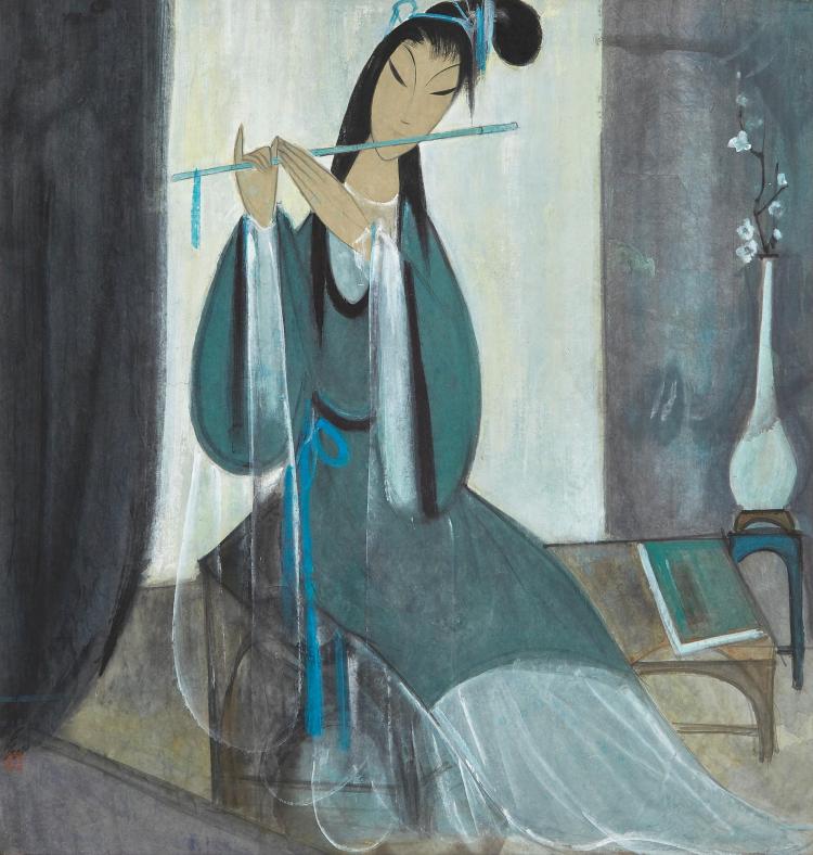 Lin Fengmian (1900-1991) | Resonance of the Jade Flute comparable sale