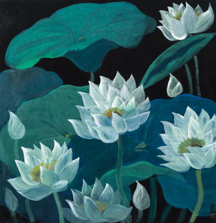 Lin Fengmian (1900-1991) | Lotus comparable sale