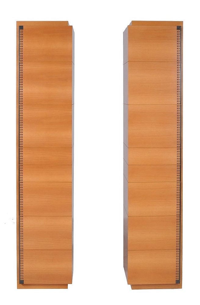 Jaime Tresserra Clapes comparable auction result: jaime tresserra clapes a pair of walnut zipper columna tall cupboards
