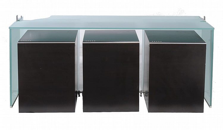 Jaime Tresserra Clapes comparable auction result: jaime tresserra clapes a tensor sandblasted glass sideboard with three