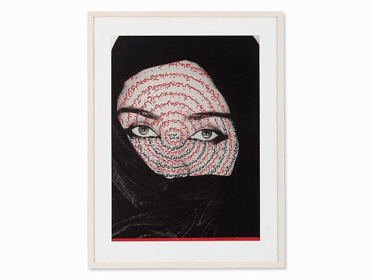 Shirin Neshat, 'I am Its Secret', Offset Print, USA, 1993 sold by Auctionata Paddle8 AG, lot 98 — auction record photograph
