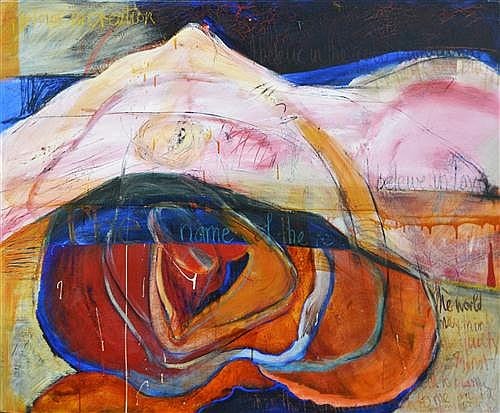 Wendy Arnold comparable auction result: wendy arnold xx untitled name of the rose 130 x 152cm