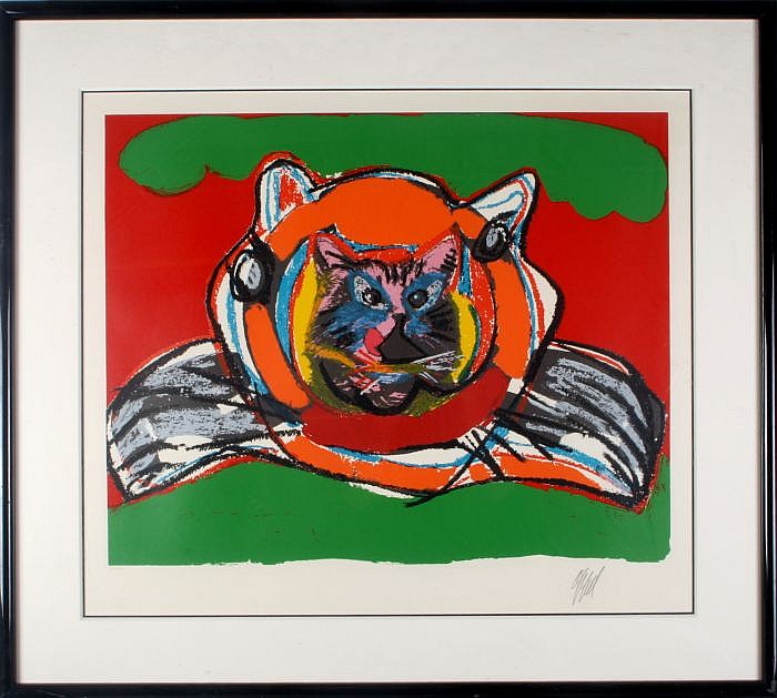 karel christiaan appel dutch 1921 2006 cat on cat on green 1977 color lithograph · Gray's Auctioneers · 2015-05-06 Karel comparable auction result: karel christiaan appel dutch 1921 2006 cat on cat on green 1977 color lithograph