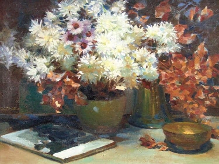 Henry Y. Alison comparable auction result: henry young alison 1889 1972 floral still life