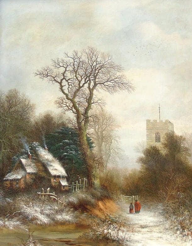charles leaver 1824 1888 northfield church oil · Golding Young & Mawer · 2015-04-22 Charles Leaver comparable auction result: charles leaver 1824 1888 northfield church oil