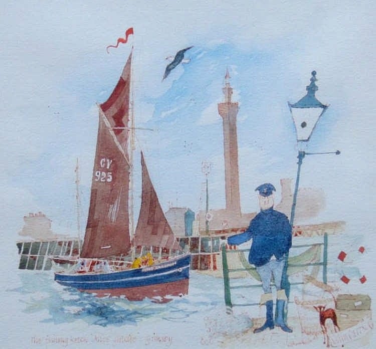 Colin Carr comparable auction result: colin carr 1929 2002 the fishing ketch alice g