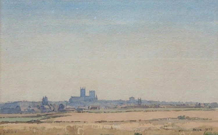 len roope 1917 2005 lincoln watercolour signe · Golding Young & Mawer · 2015-04-22 Len Roope comparable auction result: len roope 1917 2005 lincoln watercolour signe