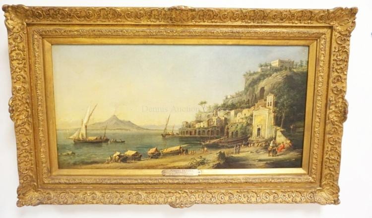 John Linton Chapman comparable auction result: john linton chapman 1835 1905 oil painting on canvas titled marina piccola sorrento 27 x 13 1 2 inches