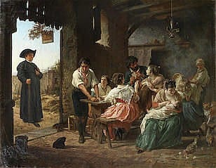 Cesare Mariani comparable auction result: cesare mariani italian 1826 1901 osteria del so