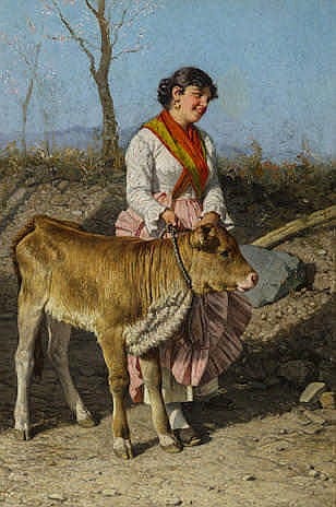 Federico Mazzotta comparable auction result: federico mazzotta italian 19th century maiden