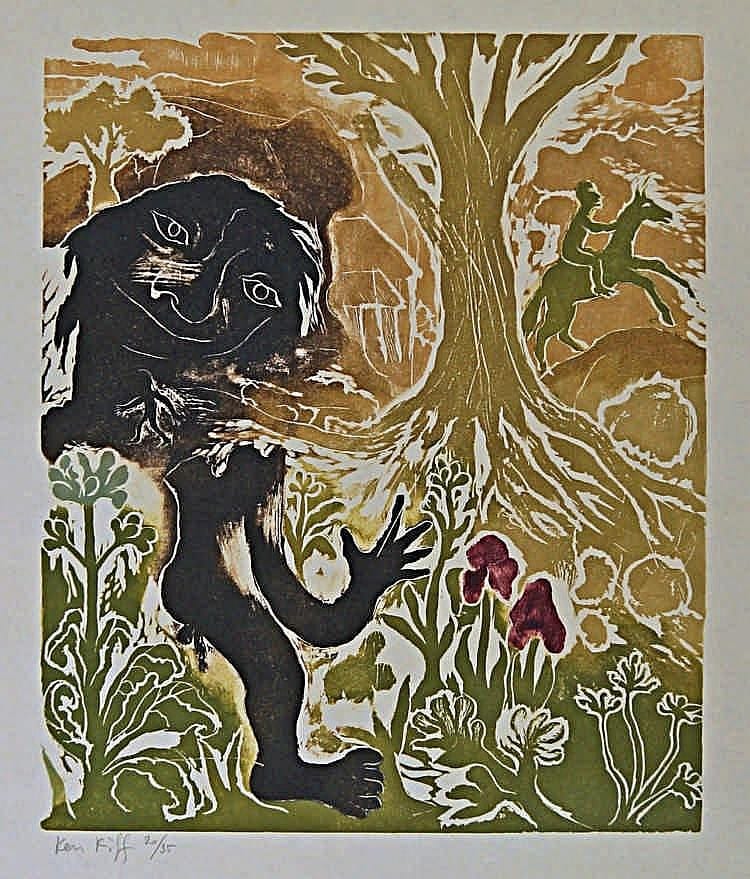 Ken Kiff comparable auction result: ken kiff british 1935 2001 the master of saint