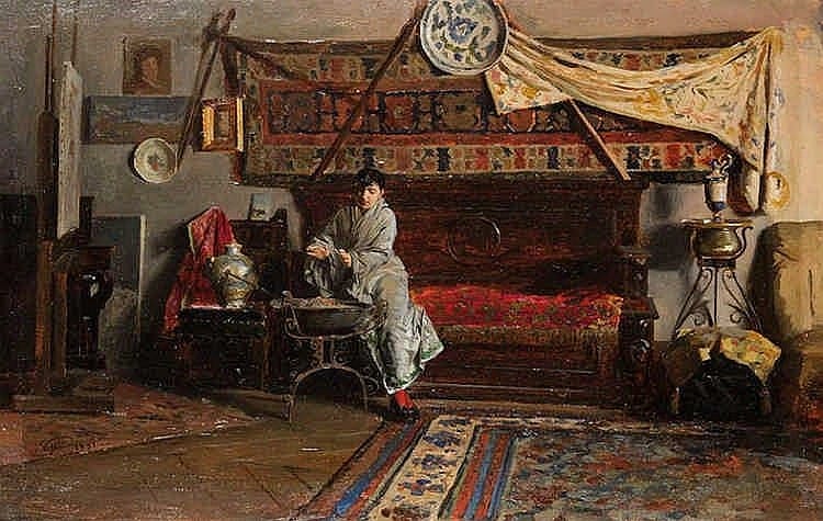 Alberto Maso Gilli comparable auction result: alberto maso gilli chieri 1840 calvi 1894