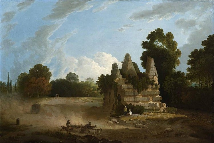 Richard (1713) Wilson comparable auction result: richard wilson r a welsh 1714 1782 the tomb of the horatii and curiatii 49cm x 74cm 19 25in x 29 25in