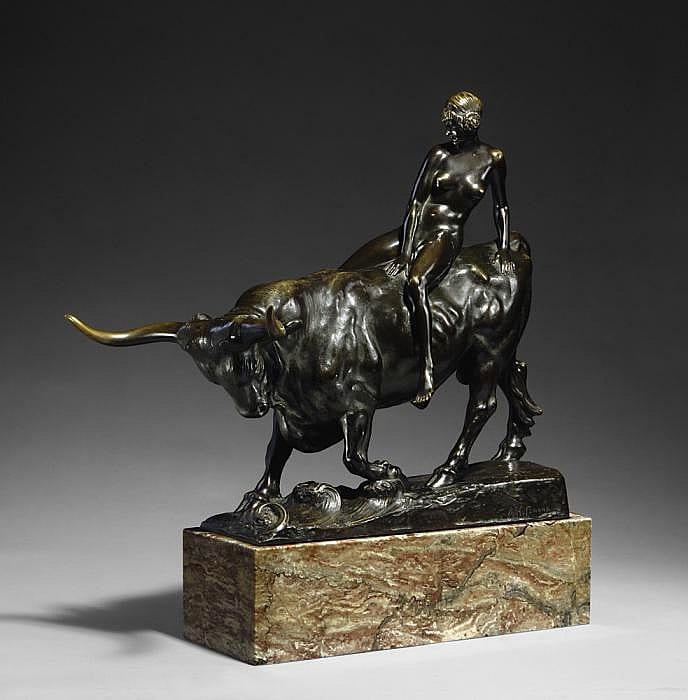 europe and taurus · Van Ham Kunstauktionen · 2007-11-16 Albert Hussmann comparable auction result: europe and taurus