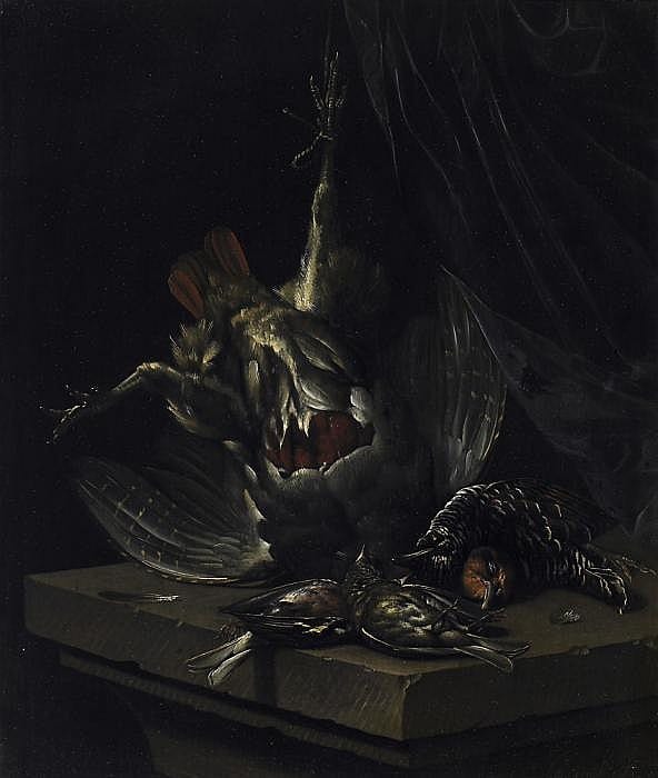 Cornelis Lelienbergh comparable auction result: still life with slain songbirds