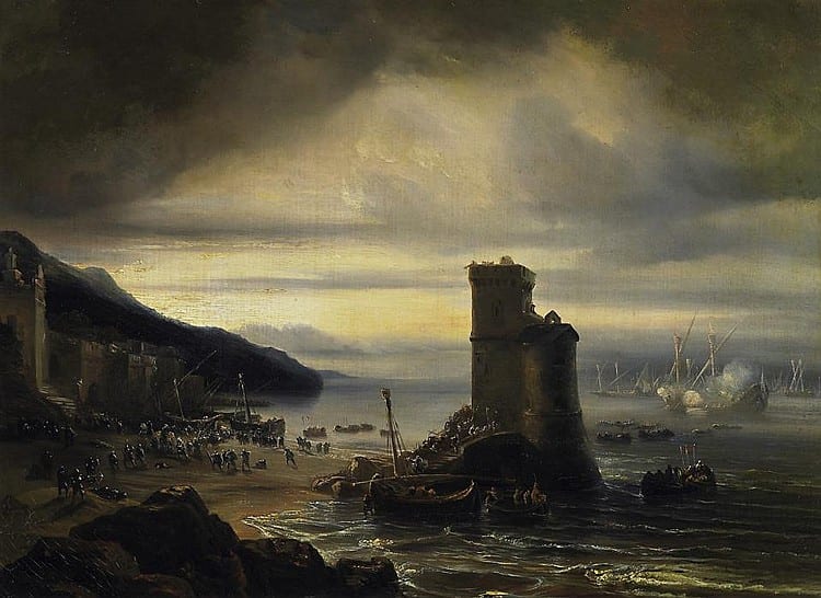 Théodore (Baron) Gudin comparable auction result: battle scenery