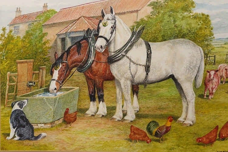 dorothy margaret alderson 1900 1992 horses at a stone trough signed and dated 1991 lower right watercolour framed 29 5cm by 39cm · Thomas Watson · 2015-05-12 Dorothy Margaret Alderson comparable auction result: dorothy margaret alderson 1900 1992 horses at a stone trough signed and dated 1991 lower right watercolour framed 29 5cm by 39cm