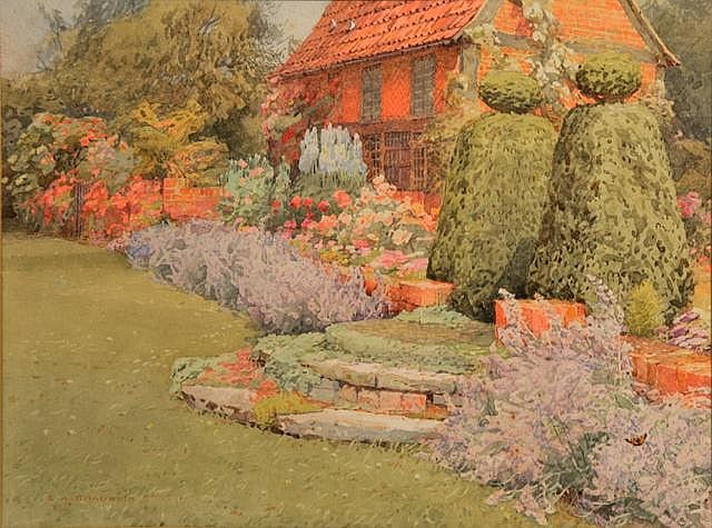 Ernest Albert Chadwick comparable auction result: ernest albert chadwick 1876 1955 the garden at
