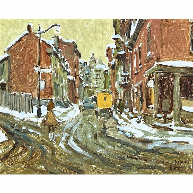 john geoffrey caruthers little r c a rue champs de mars montreal 65 oil on canvas board 8 ins x 10 ins 20 3 cms x 25 4 cms · Waddington's · 2015-05-25 John Caruthers Little comparable auction result: john geoffrey caruthers little r c a rue champs de mars montreal 65 oil on canvas board 8 ins x 10 ins 20 3 cms x 25 4 cms