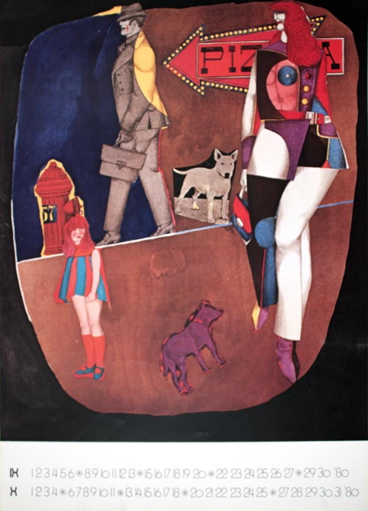 Richard (1901) Lindner comparable auction result: 1979 lindner 1st avenue poster