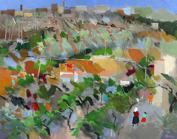 Frank Joseph Archer comparable auction result: frank archer british 1912 1995 path through th