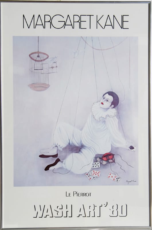 Margaret Kane comparable auction result: margaret kane le pierrot wash art 80 poster