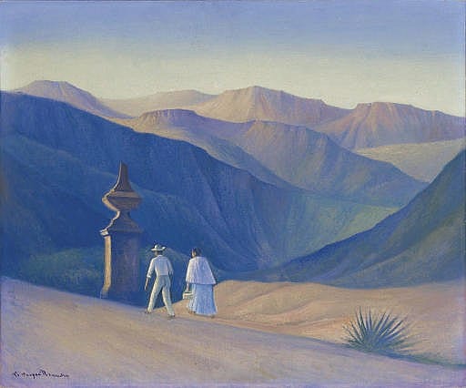 Carlos O. Romero comparable auction result: paisaje con figuras