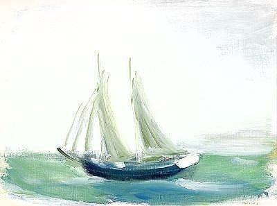 Gustav Rudberg comparable auction result: gustav rudberg 1915 2001skuta pa disigt hav