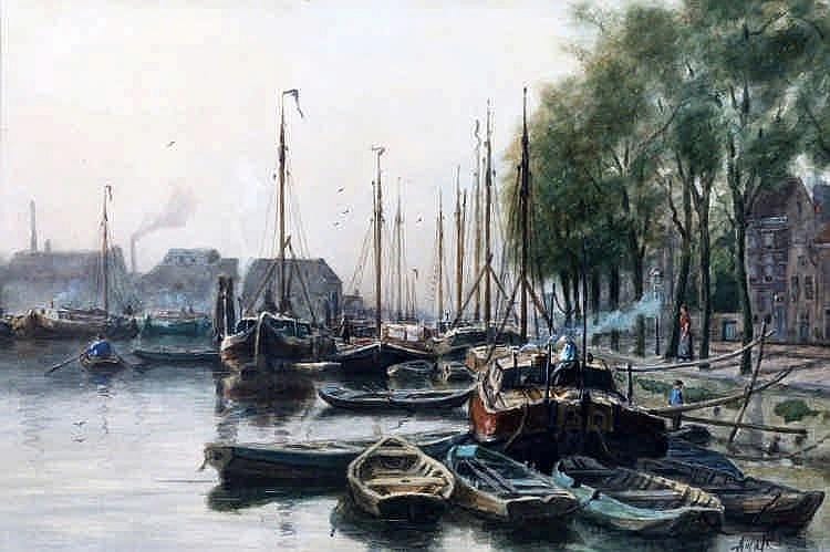 Adrianus van der Schouw comparable auction result: adrianus van der schouw 1873 1946 binnenhaven me
