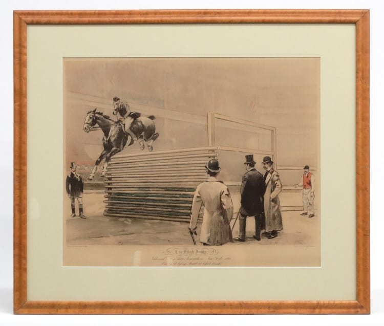 William Sullivant Vanderbilt Allen comparable auction result: print the high jump