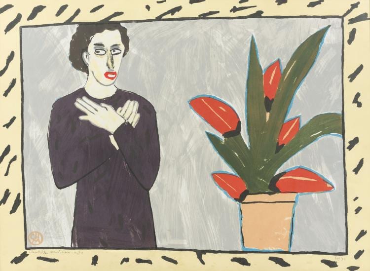 Charlotte Mutsaers comparable auction result: in expectation silkscreen by charlotte mutsaers
