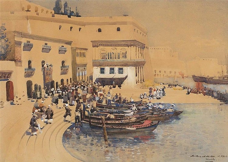 arthur melville scottish 1858 1904 malta 35 5cm x 50 5cm 14in x 19 75in and with the biography of arthur melville by agnes e mac · Lyon & Turnbull · 2015-06-04 Arthur Melville comparable auction result: arthur melville scottish 1858 1904 malta 35 5cm x 50 5cm 14in x 19 75in and with the biography of arthur melville by agnes e mac