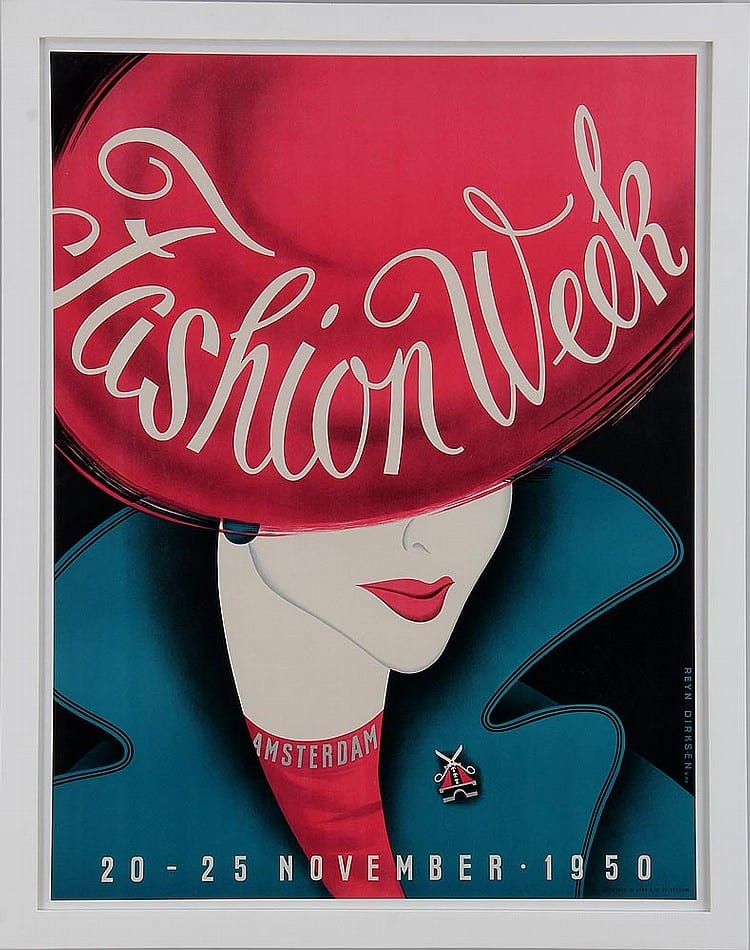 Reyn Dirksen comparable auction result: reyn dirksen dutch 1924 1999 fashion week a
