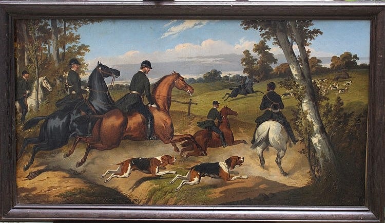 Alfred Dedreux comparable auction result: alfred dedreux 1810 1860 circle pair of hunting
