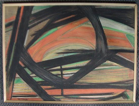 Carel Antoon Gassner comparable auction result: charles gassner 1915 977 south african abstract landscape