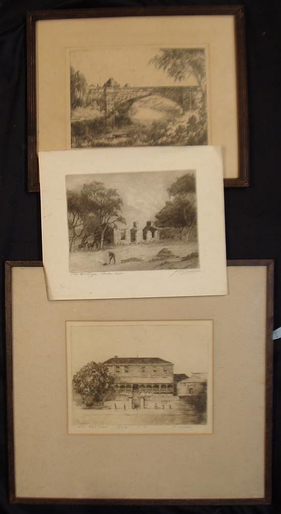 George Ansdell comparable auction result: george ansdell act 1920s old lennox bridge parramatta girls high school 2 j c goodhart 1875 1952 old mr gipps broken hill