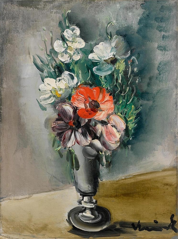 VLAMINCK, MAURICE DE(Paris 1876 - 1958 Rueil-la-Gadelière)Bouquet de Fleurs. sold by Koller Auctions, lot 3251 — auction record photograph