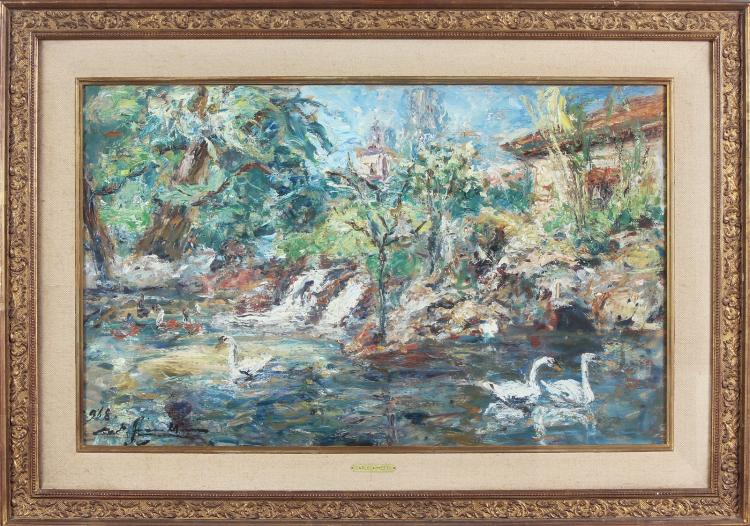Carlo Aimetti comparable auction result: paesaggio