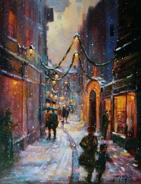 Gerry Glynn comparable auction result: gerry glynn 20th 21st century december lights