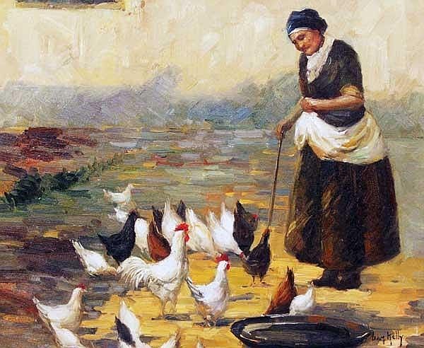 Liam Kelly comparable auction result: liam kelly 20th 21st century feeding the